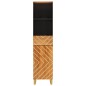 vidaXL Mueble de baño madera maciza mango marrón negro 38x33,5x160 cm vidaXL Mueble de baño madera maciza mango marrón negro 38x33,5x160 cm