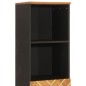 vidaXL Mueble de baño madera maciza mango marrón negro 38x33,5x160 cm vidaXL Mueble de baño madera maciza mango marrón negro 38x33,5x160 cm