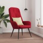 vidaXL Sillón de relax de terciopelo color vino vidaXL Sillón de relax de terciopelo color vino
