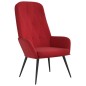vidaXL Sillón de relax de terciopelo color vino vidaXL Sillón de relax de terciopelo color vino