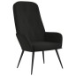 vidaXL Sillón de relax de terciopelo negro vidaXL Sillón de relax de terciopelo negro