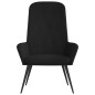 vidaXL Sillón de relax de terciopelo negro vidaXL Sillón de relax de terciopelo negro