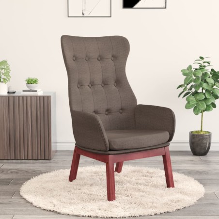 vidaXL Sillón de relax de tela gris taupe