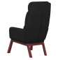 vidaXL Sillón de relax de tela negro vidaXL Sillón de relax de tela negro