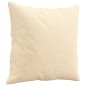vidaXL Cojines decorativos 2 uds tela crema 40x40 cm vidaXL Cojines decorativos 2 uds tela crema 40x40 cm
