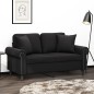 vidaXL Cojines decorativos 2 uds terciopelo negro 40x40 cm vidaXL Cojines decorativos 2 uds terciopelo negro 40x40 cm
