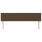 vidaXL Cabeceros 2 unidades de tela marrón oscuro 80x5x78/88 cm vidaXL Cabeceros 2 unidades de tela marrón oscuro 80x5x78/88 cm