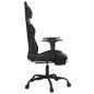 vidaXL Silla gaming de masaje y reposapiés cuero sintético negro vidaXL Silla gaming de masaje y reposapiés cuero sintético negro