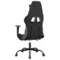 vidaXL Silla gaming de masaje y reposapiés cuero sintético negro vidaXL Silla gaming de masaje y reposapiés cuero sintético negro