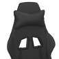 vidaXL Silla gaming de masaje y reposapiés cuero sintético negro vidaXL Silla gaming de masaje y reposapiés cuero sintético negro