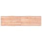 vidaXL Tablero mesa madera tratada borde natural marrón 160x40x(2-6)cm vidaXL Tablero mesa madera tratada borde natural marrón 160x40x(2-6)cm