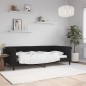 vidaXL Sofá cama terciopelo negro 100x200 cm vidaXL Sofá cama terciopelo negro 100x200 cm