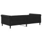 vidaXL Sofá cama terciopelo negro 100x200 cm vidaXL Sofá cama terciopelo negro 100x200 cm