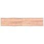 vidaXL Tablero mesa madera tratada borde natural marrón 200x40x(2-6)cm vidaXL Tablero mesa madera tratada borde natural marrón 200x40x(2-6)cm