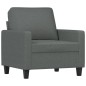 vidaXL Sillón de tela gris oscuro 60 cm vidaXL Sillón de tela gris oscuro 60 cm
