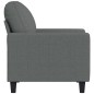 vidaXL Sillón de tela gris oscuro 60 cm vidaXL Sillón de tela gris oscuro 60 cm