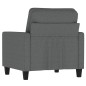 vidaXL Sillón de tela gris oscuro 60 cm vidaXL Sillón de tela gris oscuro 60 cm
