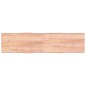vidaXL Tablero mesa madera tratada borde natural marrón 200x50x(2-6)cm vidaXL Tablero mesa madera tratada borde natural marrón 200x50x(2-6)cm