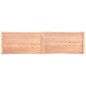 vidaXL Tablero mesa madera tratada borde natural marrón 200x50x(2-6)cm vidaXL Tablero mesa madera tratada borde natural marrón 200x50x(2-6)cm