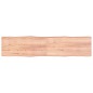 vidaXL Tablero mesa madera tratada borde natural marrón 220x50x(2-4)cm vidaXL Tablero mesa madera tratada borde natural marrón 220x50x(2-4)cm