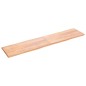 vidaXL Tablero mesa madera tratada borde natural marrón 220x50x(2-4)cm vidaXL Tablero mesa madera tratada borde natural marrón 220x50x(2-4)cm