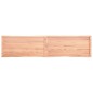 vidaXL Tablero mesa madera tratada borde natural marrón 220x50x(2-4)cm vidaXL Tablero mesa madera tratada borde natural marrón 220x50x(2-4)cm