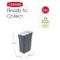 Curver Cubo de basura Ready to Collect 30 L gris oscuro Curver Cubo de basura Ready to Collect 30 L gris oscuro