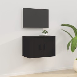 vidaXL Mueble para TV de pared negro 57x34,5x40 cm