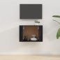 vidaXL Mueble para TV de pared negro 57x34,5x40 cm