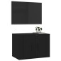 vidaXL Mueble para TV de pared negro 57x34,5x40 cm