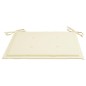 vidaXL Sillas de jardín 2 uds madera teca con cojines color crema vidaXL Sillas de jardín 2 uds madera teca con cojines color crema