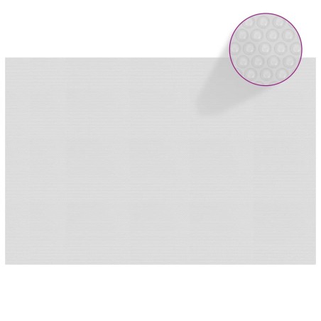 vidaXL Cubierta solar de piscina de PE flotante gris 300x200 cm