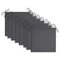 vidaXL Sillas de jardín 8 uds madera teca con cojines gris antracita vidaXL Sillas de jardín 8 uds madera teca con cojines gris antracita