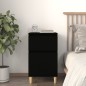 vidaxL Mesita de noche negra 40x35x70 cm vidaxL Mesita de noche negra 40x35x70 cm