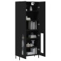 vidaXL Aparador alto madera contrachapada negro 69,5x34x180 cm vidaXL Aparador alto madera contrachapada negro 69,5x34x180 cm