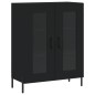 vidaXL Aparador alto madera contrachapada negro 69,5x34x180 cm vidaXL Aparador alto madera contrachapada negro 69,5x34x180 cm