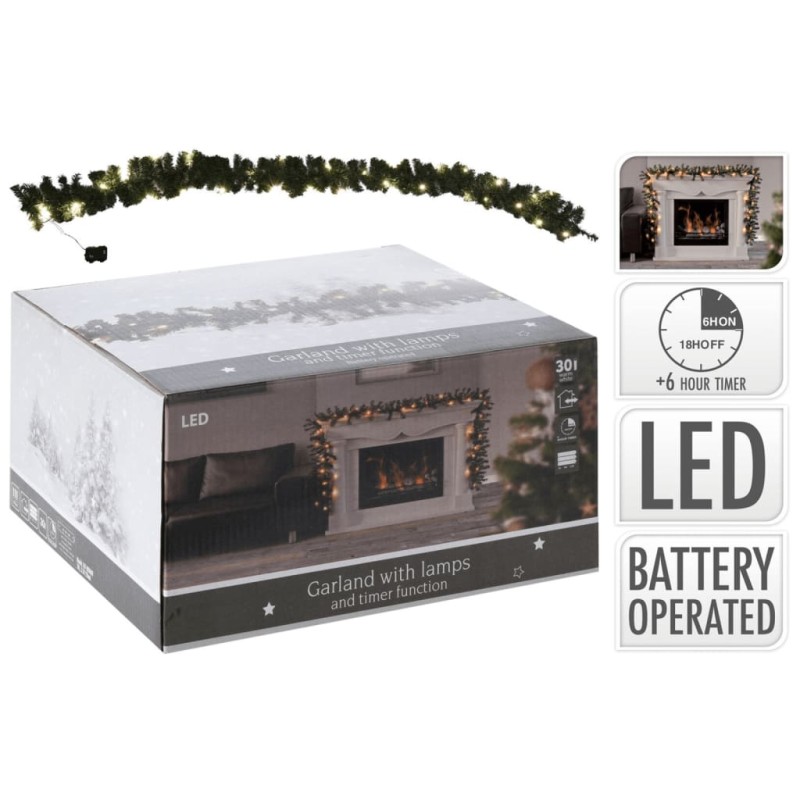 Ambiance Guirnalda de Navidad con 30 LEDs 270 cm Ambiance Guirnalda de Navidad con 30 LEDs 270 cm