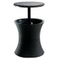 Keter Mesa de bar nevera Rattan antracita 203835 Keter Mesa de bar nevera Rattan antracita 203835