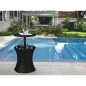 Keter Mesa de bar nevera Rattan antracita 203835 Keter Mesa de bar nevera Rattan antracita 203835