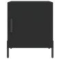 vidaXL Mesitas de noche 2 uds madera de ingeniería negro 40x40x50 cm vidaXL Mesitas de noche 2 uds madera de ingeniería negro 40x40x50 cm