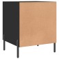 vidaXL Mesitas de noche 2 uds madera de ingeniería negro 40x40x50 cm vidaXL Mesitas de noche 2 uds madera de ingeniería negro 40x40x50 cm