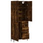 vidaXL Aparador alto madera contrachapada roble ahumado 69,5x34x180 cm vidaXL Aparador alto madera contrachapada roble ahumado 69,5x34x180 cm