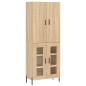 vidaXL Aparador alto madera contrachapada color roble 69,5x34x180 cm vidaXL Aparador alto madera contrachapada color roble 69,5x34x180 cm