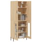 vidaXL Aparador alto madera contrachapada color roble 69,5x34x180 cm vidaXL Aparador alto madera contrachapada color roble 69,5x34x180 cm