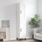 vidaXL Aparador alto madera contrachapada blanco 34,5x34x180 cm vidaXL Aparador alto madera contrachapada blanco 34,5x34x180 cm