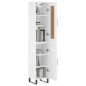 vidaXL Aparador alto madera contrachapada blanco 34,5x34x180 cm vidaXL Aparador alto madera contrachapada blanco 34,5x34x180 cm