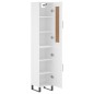 vidaXL Aparador alto madera contrachapada blanco 34,5x34x180 cm vidaXL Aparador alto madera contrachapada blanco 34,5x34x180 cm