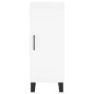 vidaXL Aparador alto madera contrachapada blanco 34,5x34x180 cm vidaXL Aparador alto madera contrachapada blanco 34,5x34x180 cm