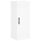 vidaXL Aparador alto madera contrachapada blanco 34,5x34x180 cm vidaXL Aparador alto madera contrachapada blanco 34,5x34x180 cm