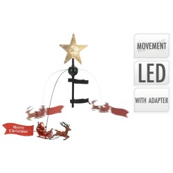 Ambiance Estrella de árbol de Navidad con Papá Noel LED